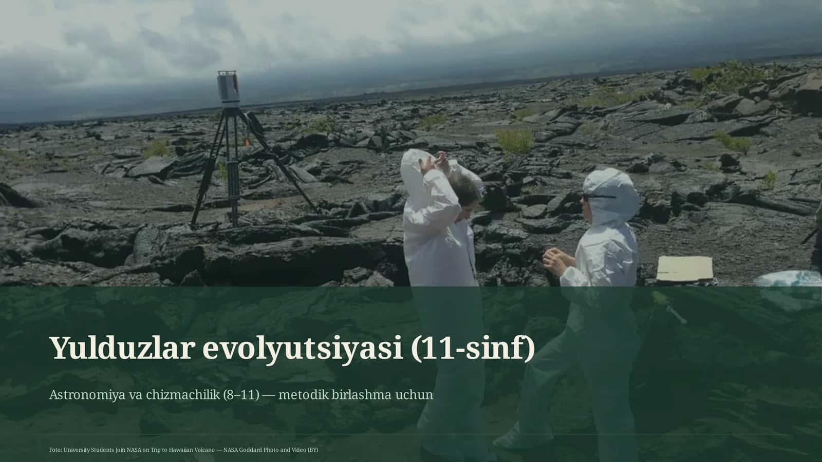 Yulduzlar evolyutsiyasi (11-sinf) 1