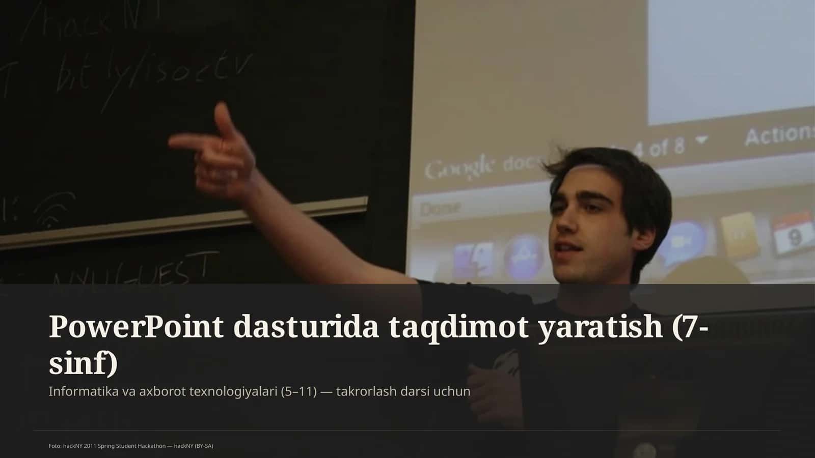 PowerPoint dasturida taqdimot yaratish (7-sinf) 1
