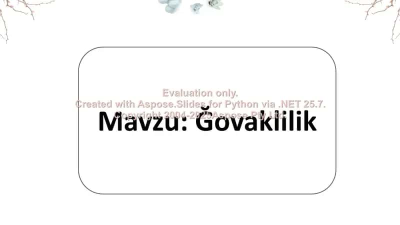 Ğovaklilik 1