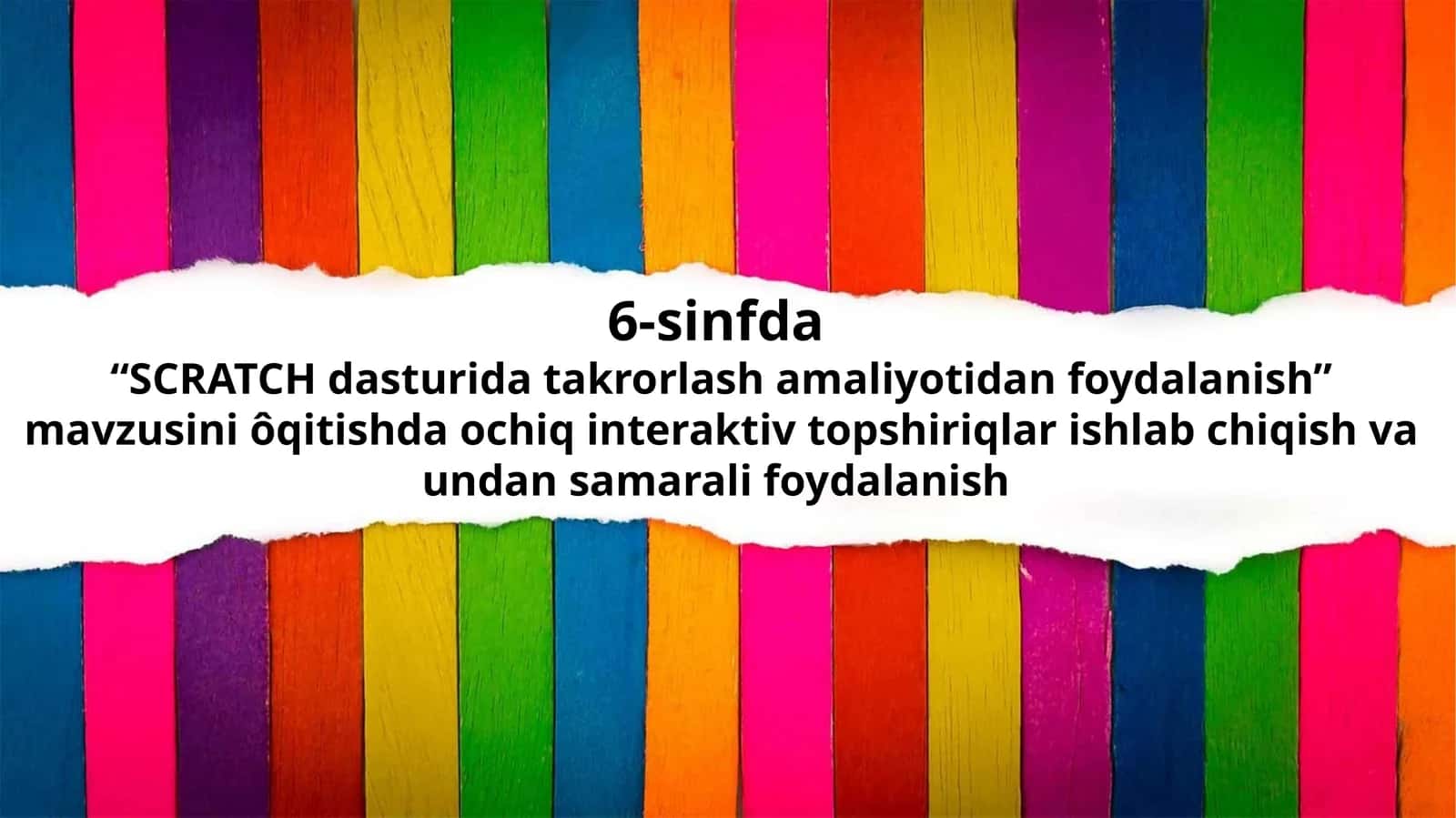 SCRATCH dasturida takrorlash amaliyotidan foydalanish 1
