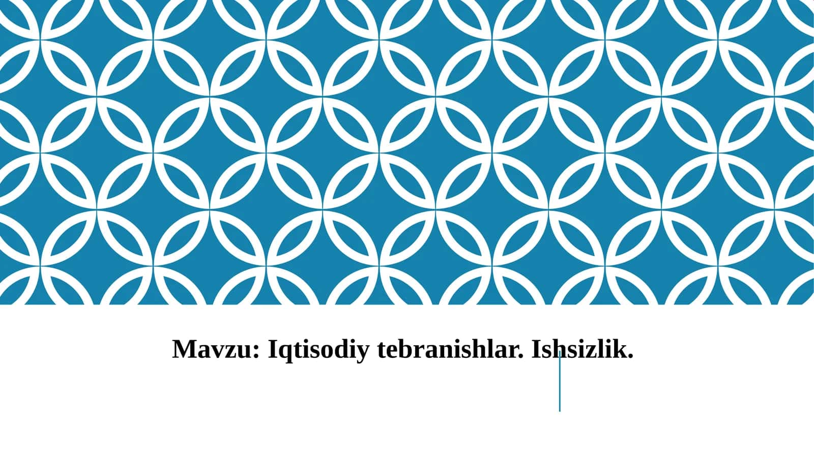 Iqtisodiy tebranishlar. Ishsizlik 1