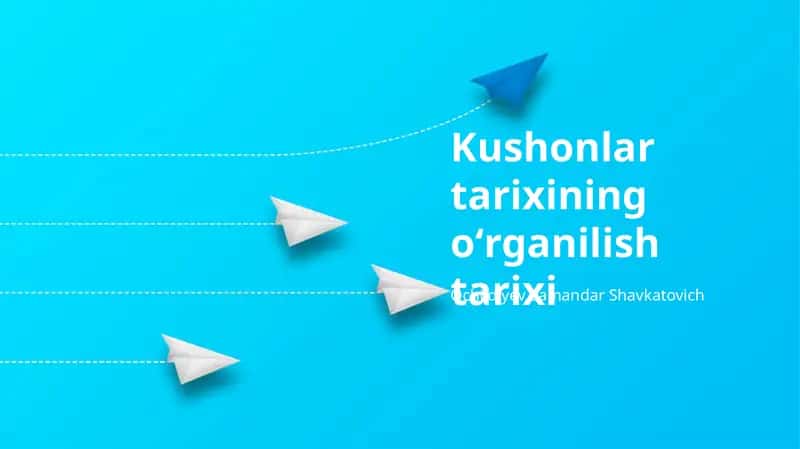 Kushonlar tarixining oʻrganilish tarixi 1
