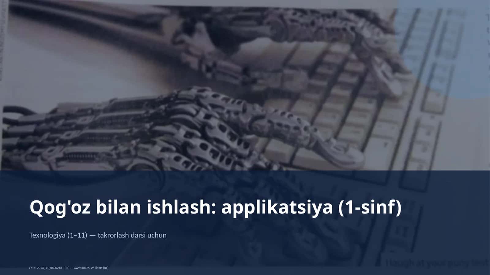 Qog'oz bilan ishlash: applikatsiya (1-sinf) 1