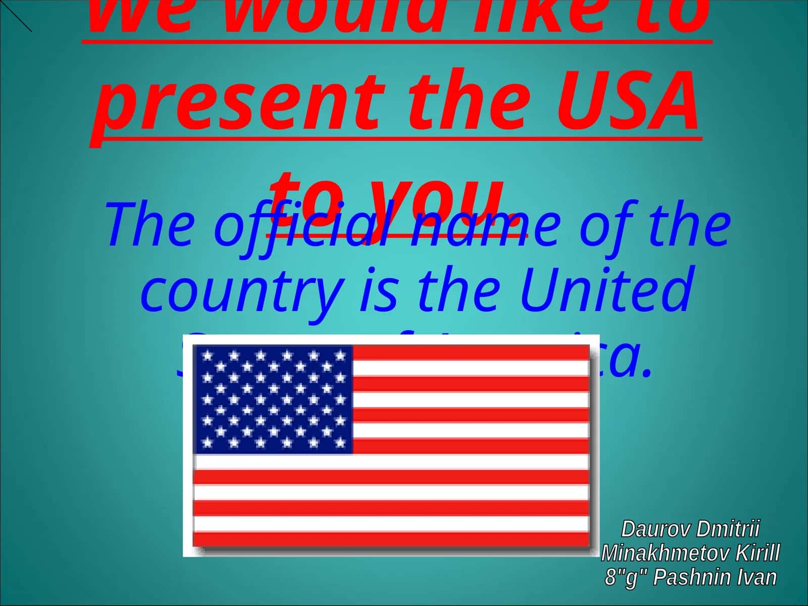THE FLAG 1