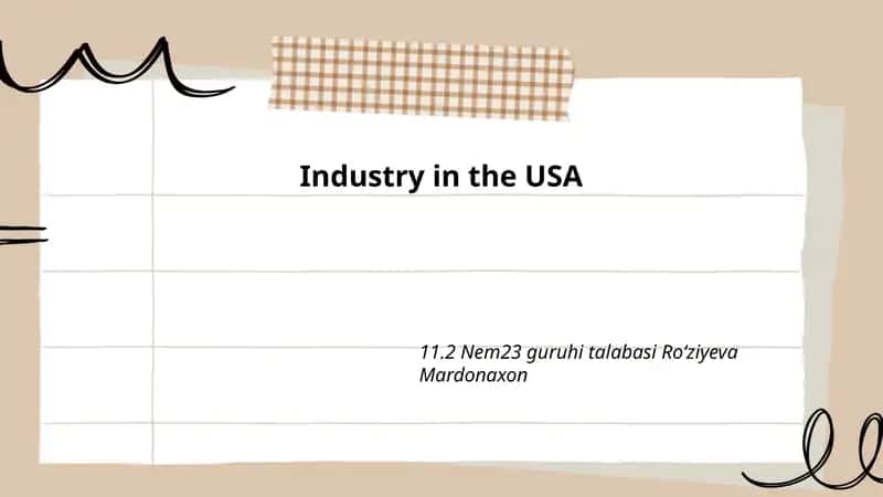 Renewable Energy in the US Industry 1