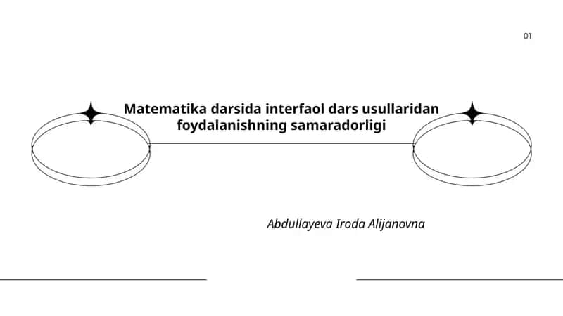 Interfaol dars usullarining mohiyati 1