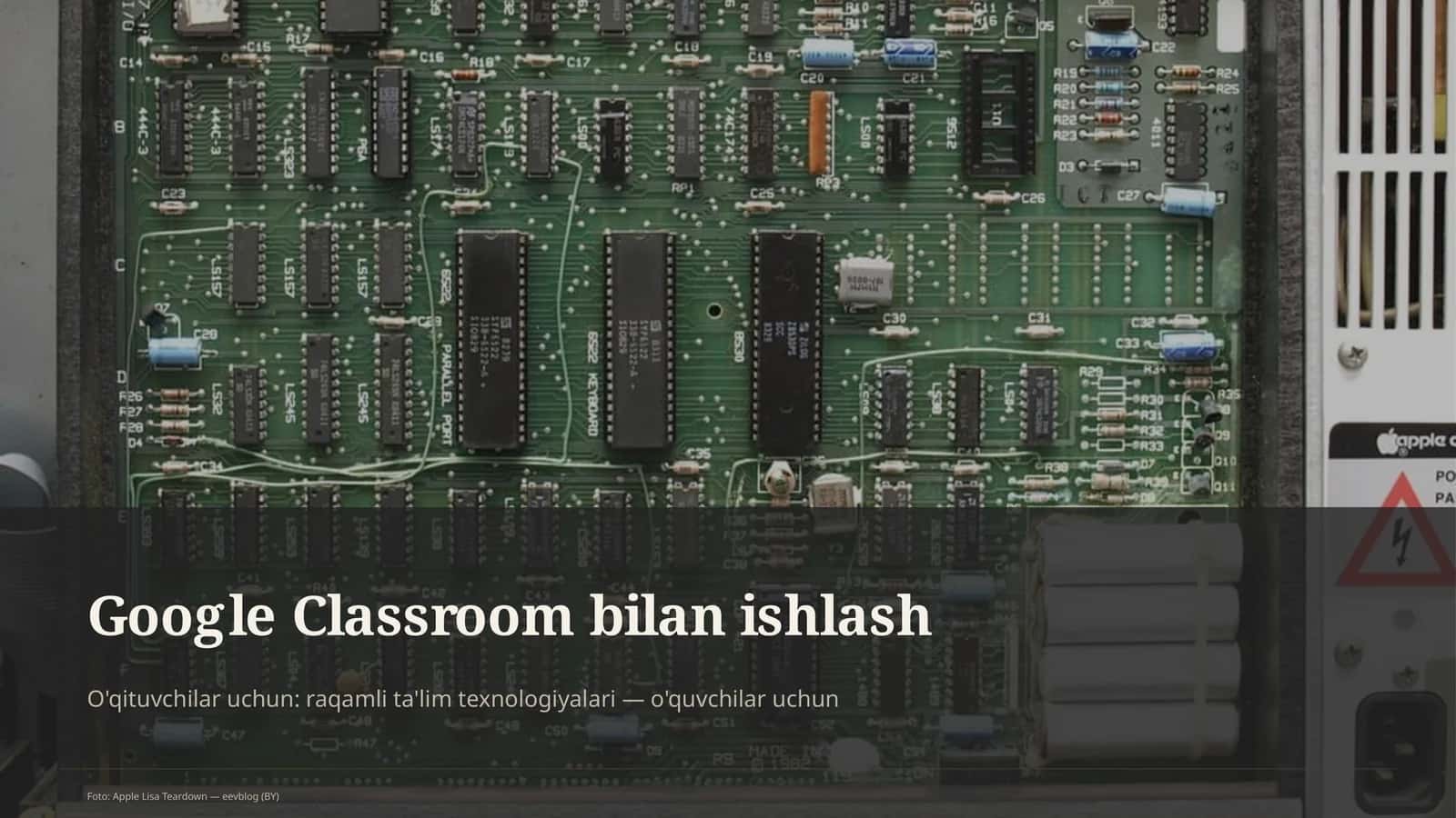 Google Classroom bilan ishlash 1