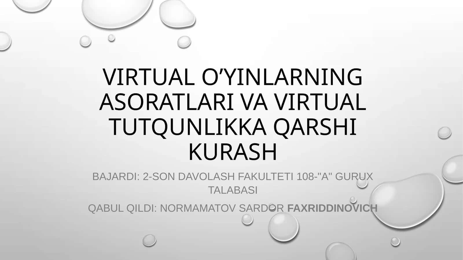 virtualo’yinlarning asoratlari va virtual tutqunlikka qarshi kurash 1