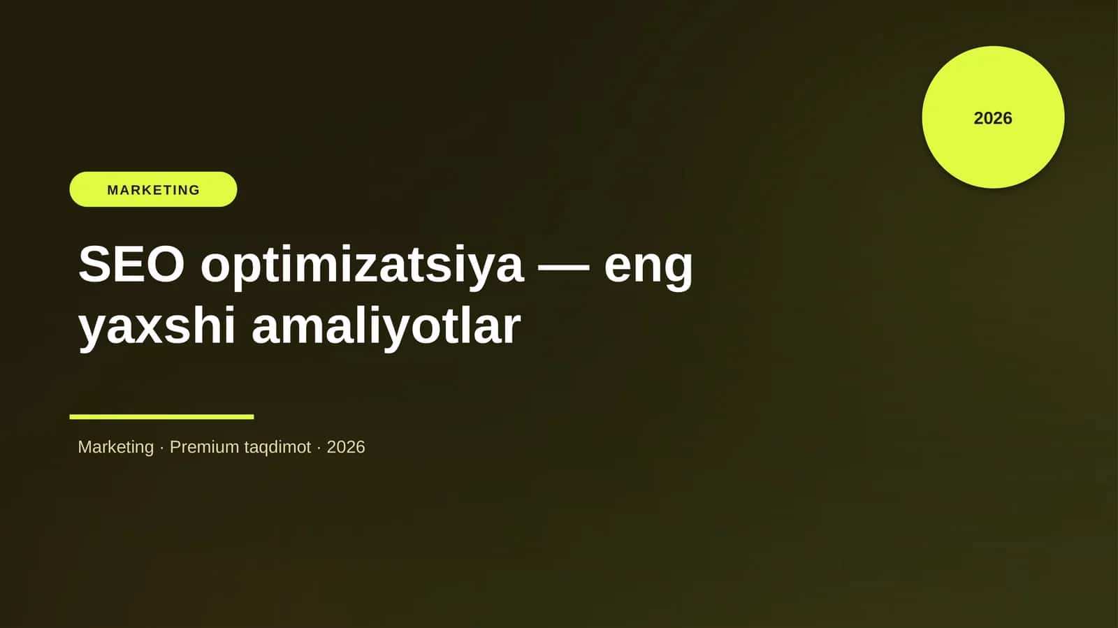 SEO optimizatsiya — eng yaxshi amaliyotlar 1