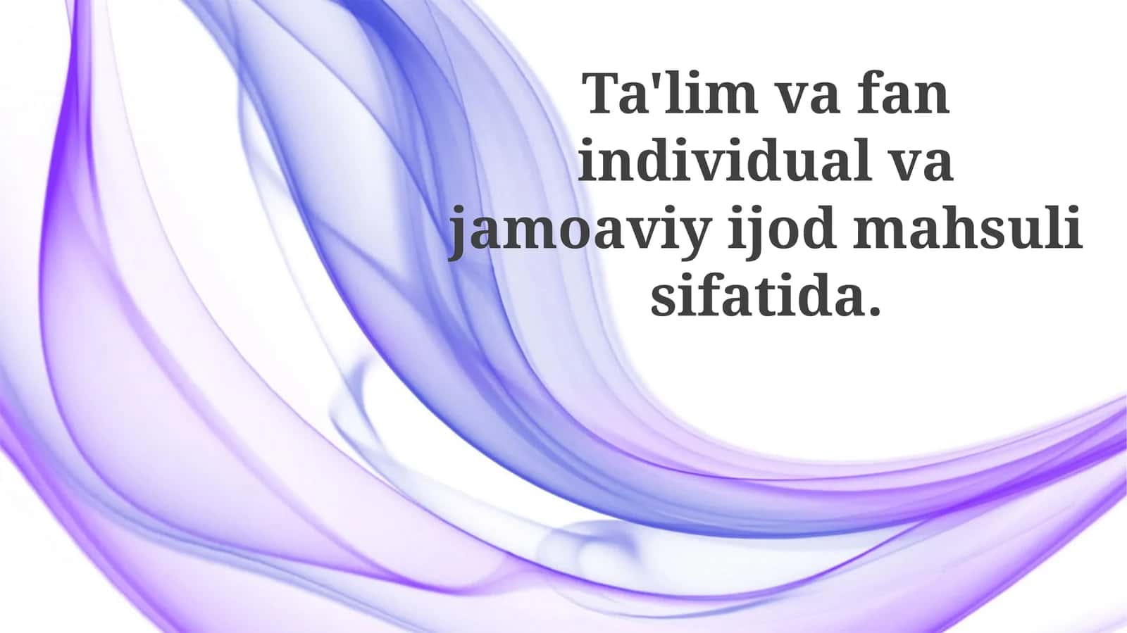 Ta'lim va fan 1