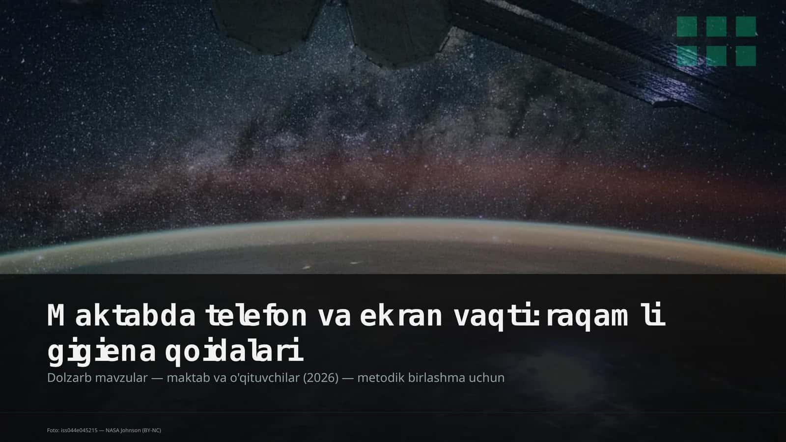 Maktabda telefon va ekran vaqti: raqamli gigiena qoidalari 1