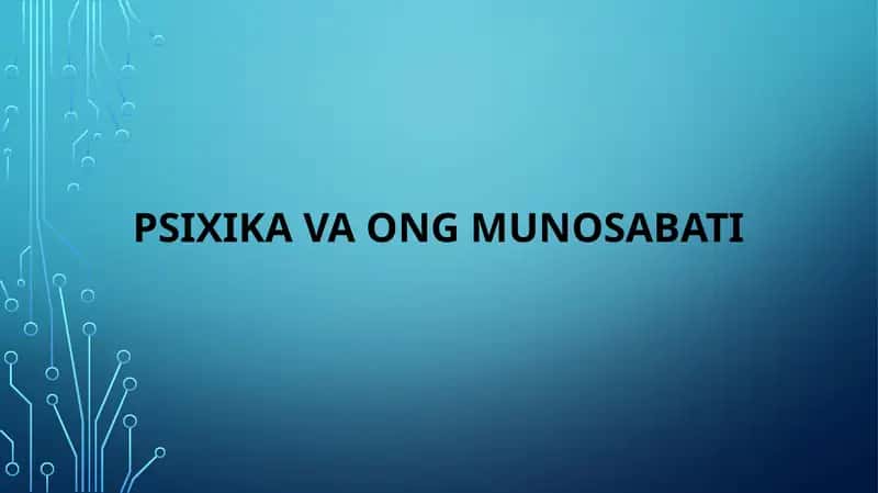 Psixikavaongmunosabati 1