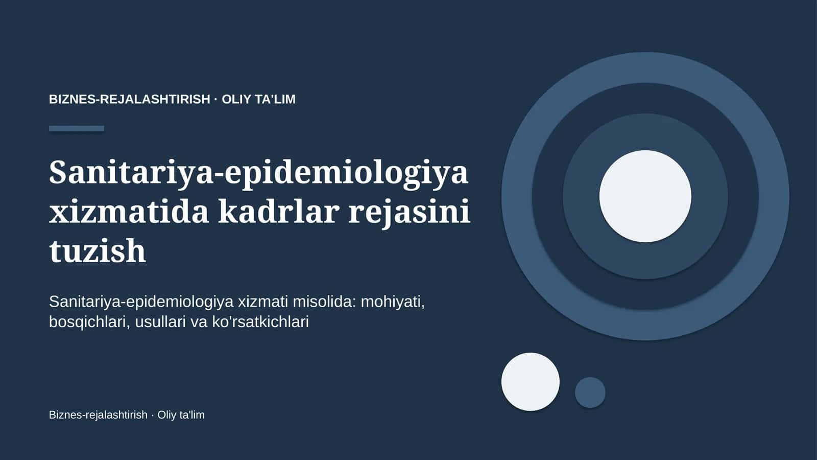 sanitariya epidemiologiya xizmatida kadrlar rejasini tuzish 6173 1