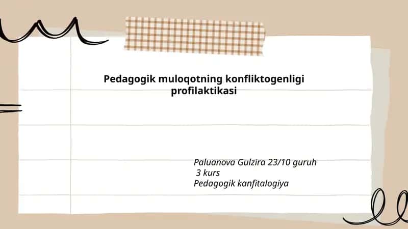 Pedagogik muloqotning konfliktogenligi profilaktikasi 1