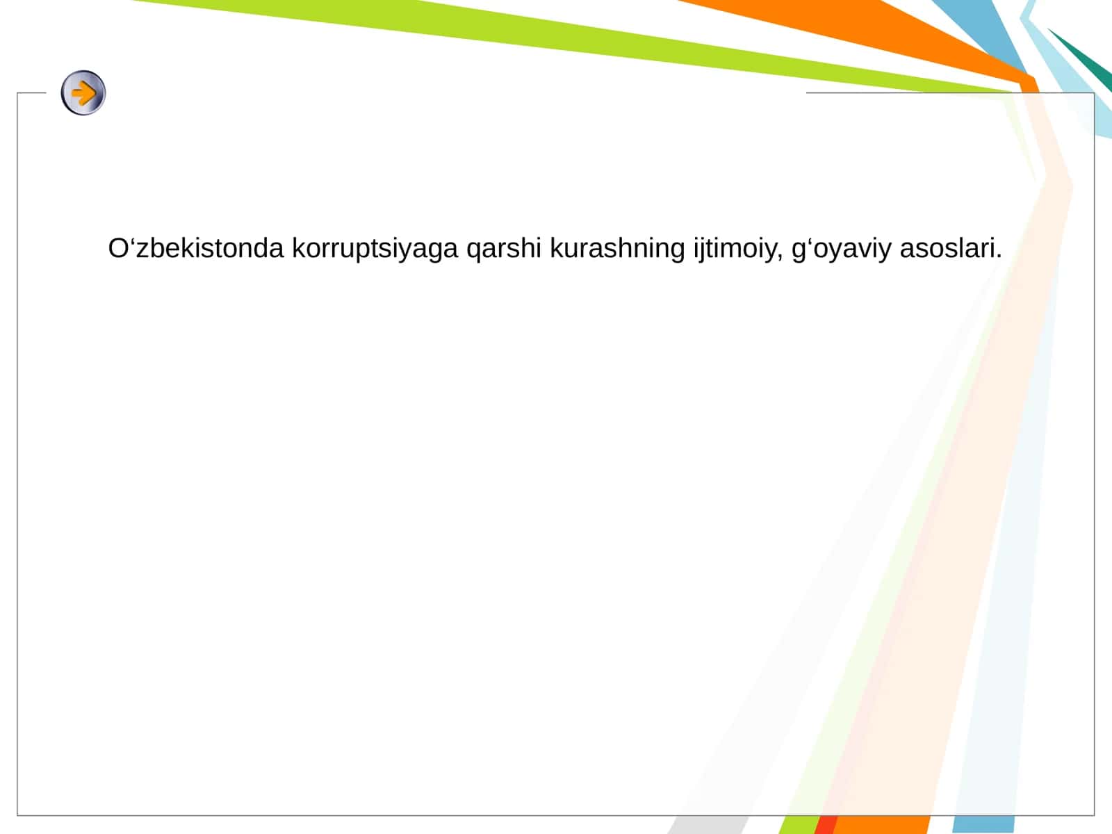 Korruptsiya va uning bosqichi 1