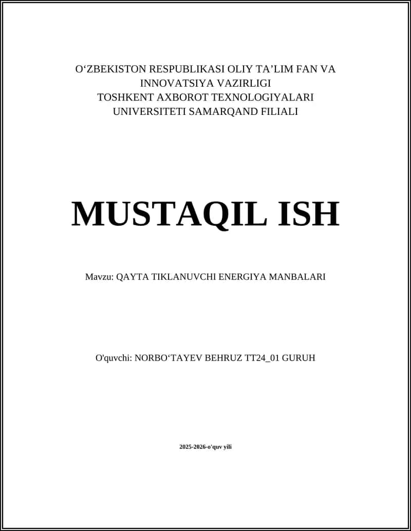 QAYTA TIKLANUVCHI ENERGIYA MANBALARI 1