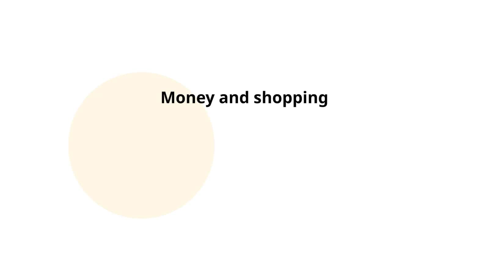 Money and shopping 1