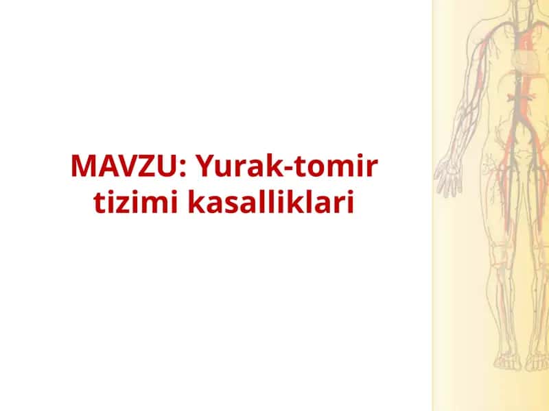 Yurak-tomirtizimikasalliklari 1