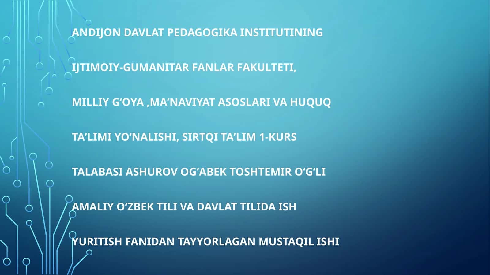 Taqdimot yaratish usullari 1