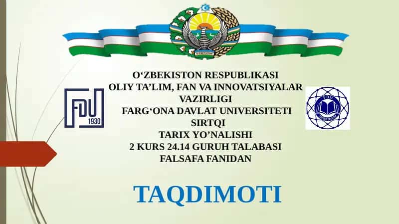 Taqdimot MAHMUDXO'JABEHBUDIYNING "YOSHLARGA MUROJAAT" VA "MUHTARAM" YOSHLARGA MUROJAAT MAQOLALARINI TAHLIL ETISH 1