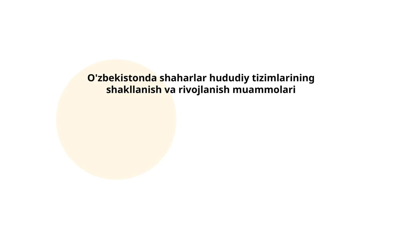 Sanoatlashuv va urbanizatsiya jarayonlari 1
