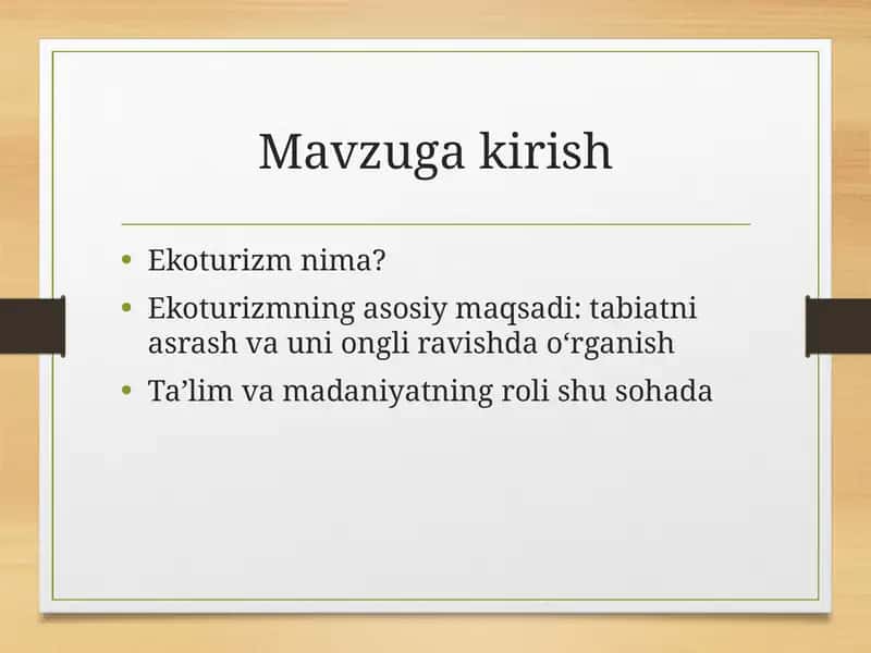 Ekoturizm 1
