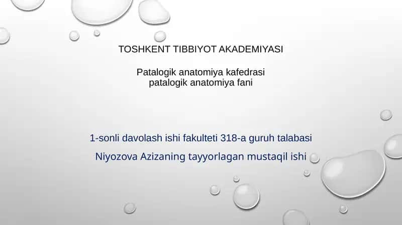 Kanserogen agentlar va ularning hujayralar bilano'zarotasi 1