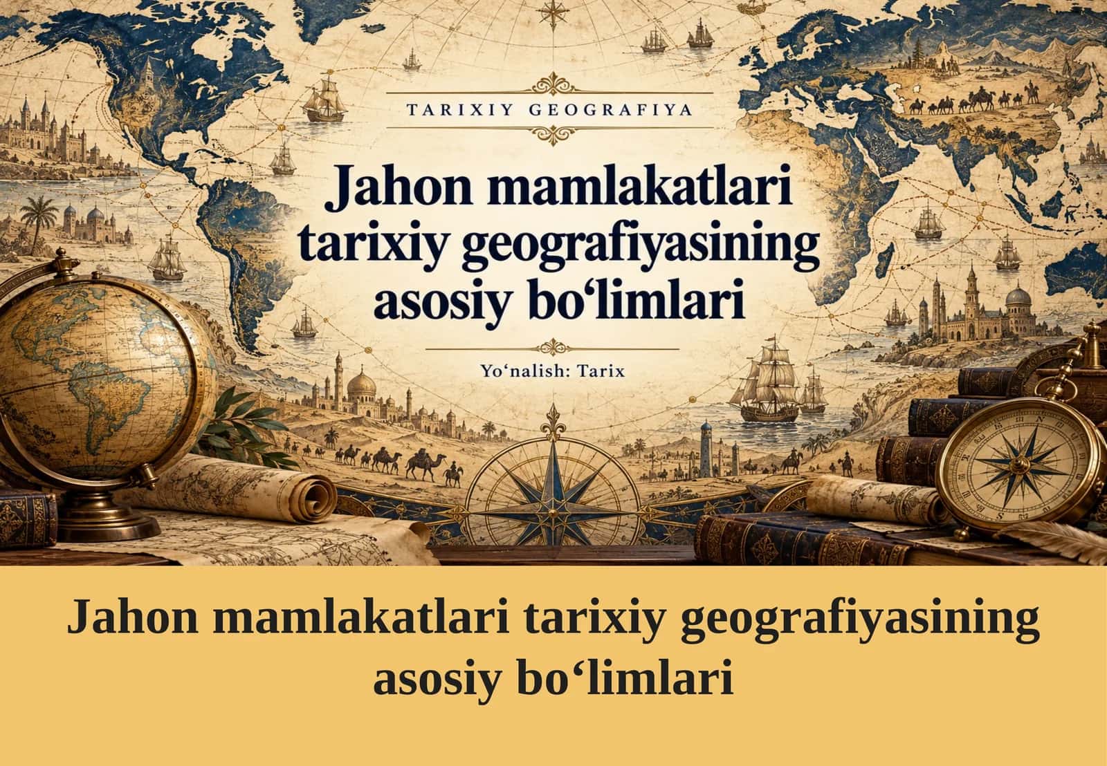 Jahon mamlakatlari tarixiy geografiyasining asosiy bo‘limlari 1