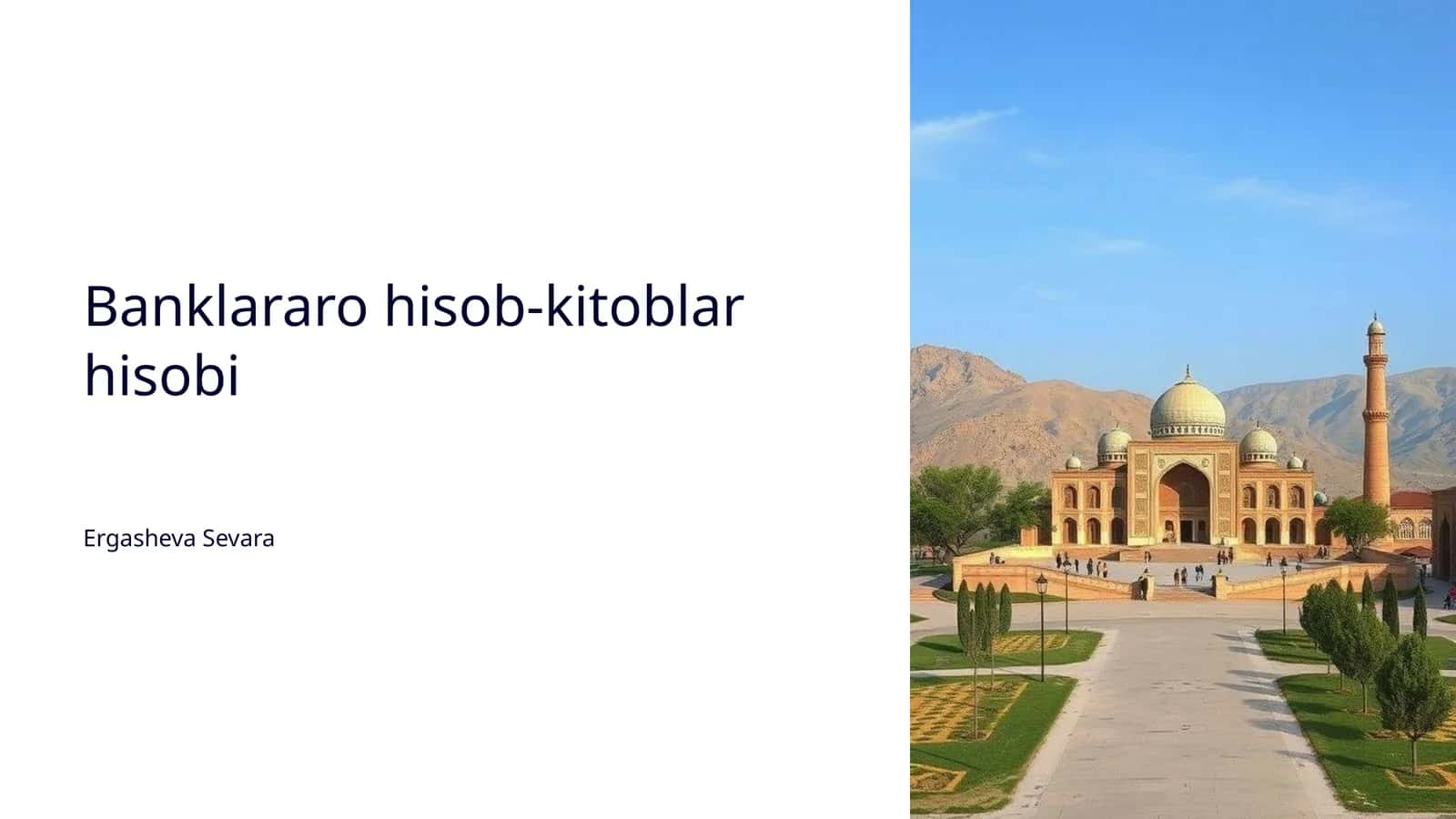 Banklararo hisob-kitoblar hisobi 1
