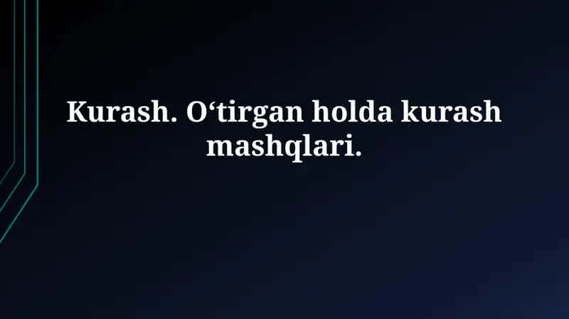 O'tirgan holda Kurash: Texnika, Foyda va Xavfsizlik 1
