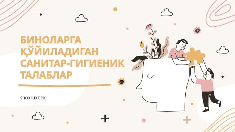 Bino Sanitariya Talablari 1