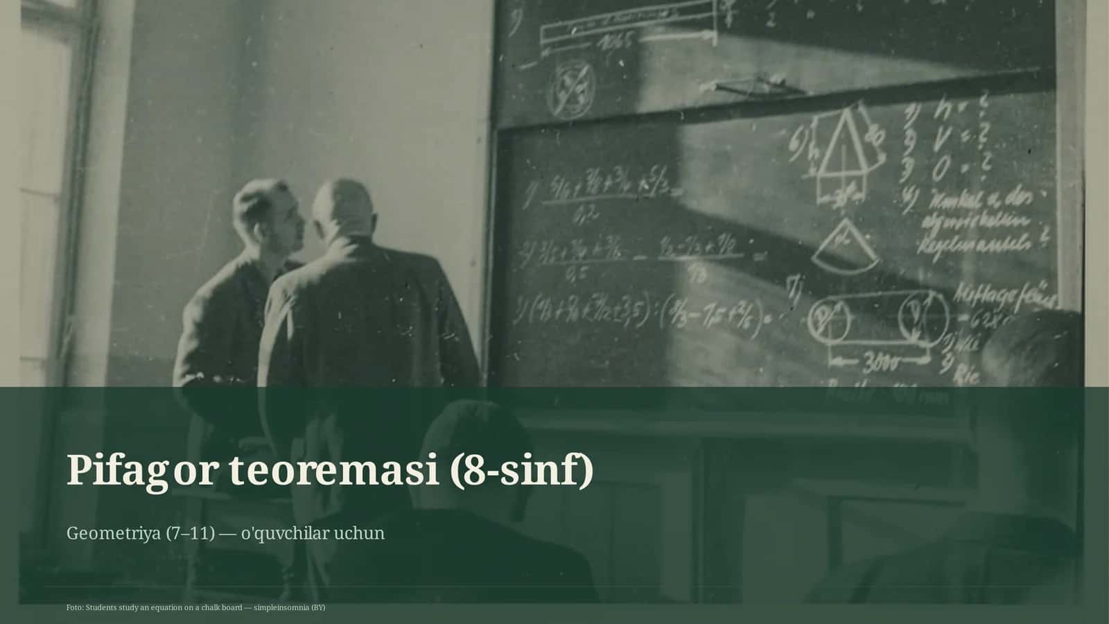 Pifagor teoremasi (8-sinf) 1