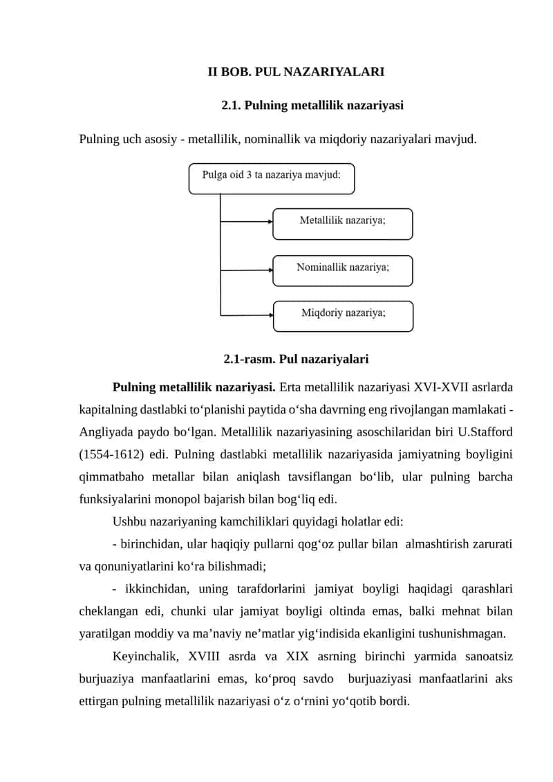 Pulning metallilik nazariyasi 1