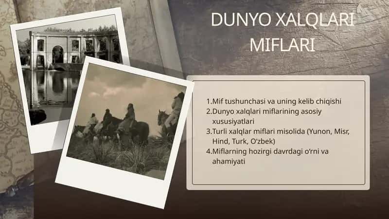 Dunyo xalqlari miflari 1