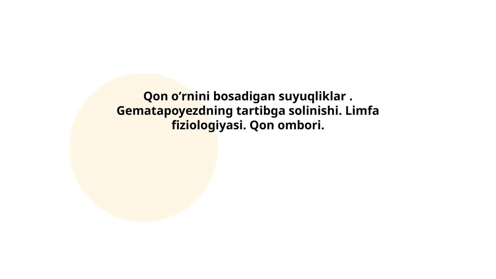 Qon oʻrnini bosadigan suyuqliklar 1