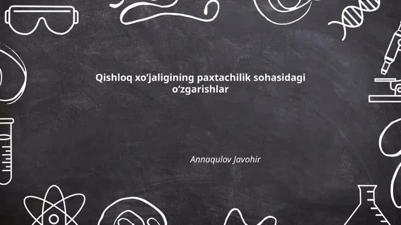 Paxtachilik agrotexnologiyalari 1