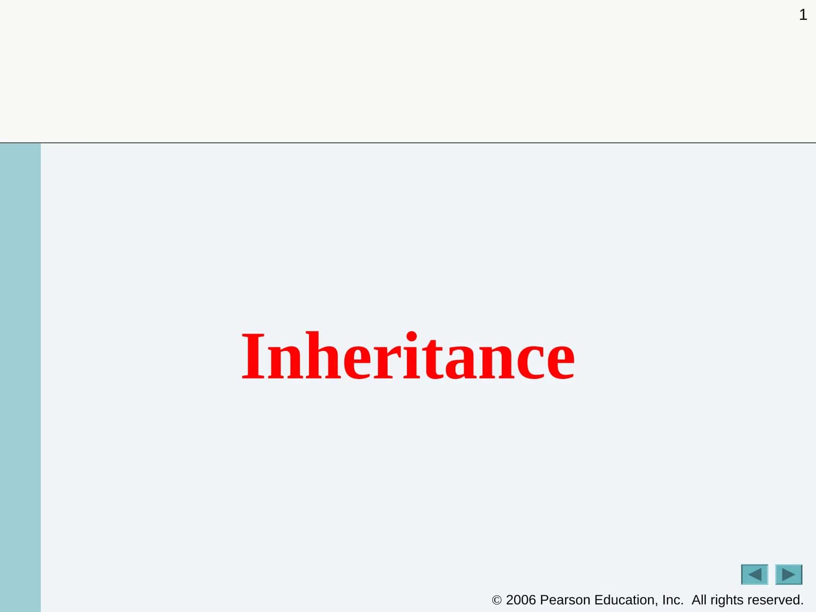 Inheritance 1