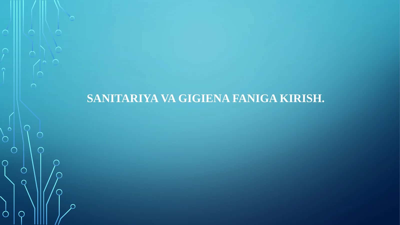 Sanitariyavagigienafanigakirish 1