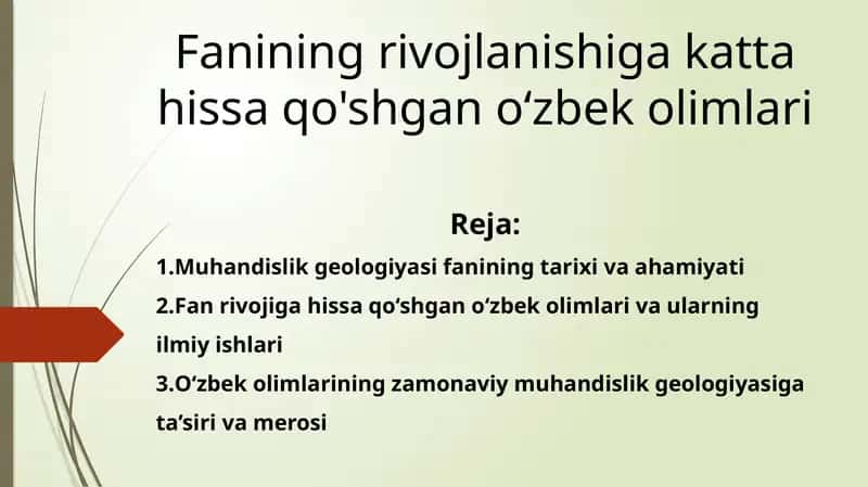 Fanining rivojlanishiga katta hissa qo'shgan o‘zbek olimlari 1