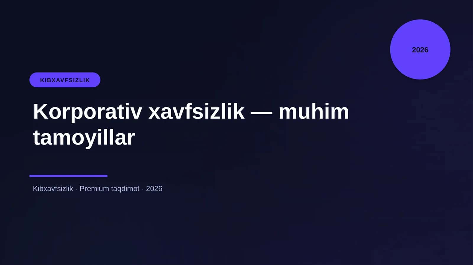 Korporativ xavfsizlik — muhim tamoyillar 1