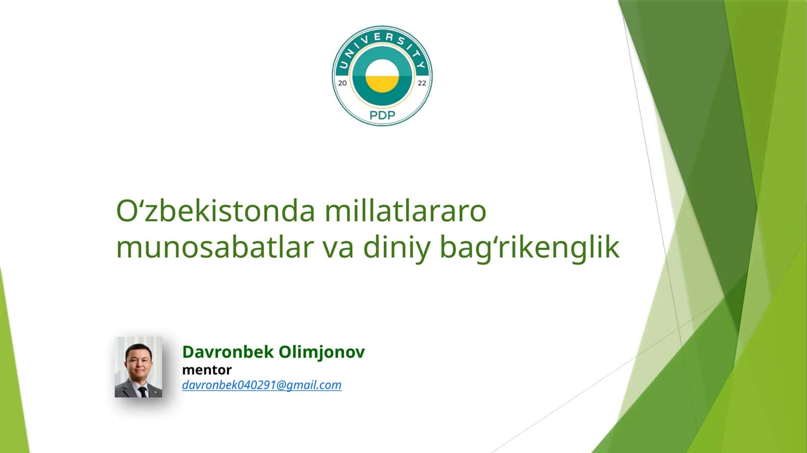 Tenglik va Muhabbat Ilohiyatimiz 1