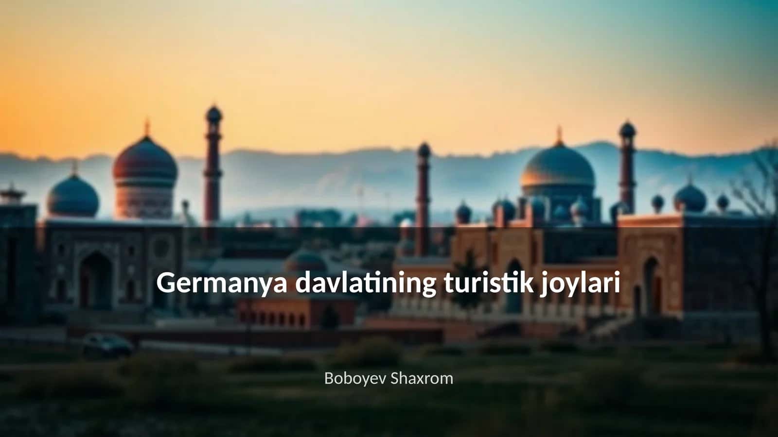 Germanya davlatining turistik joylari 1
