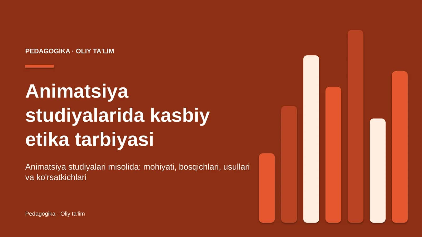 Animatsiya studiyalarida kasbiy etika tarbiyasi 1