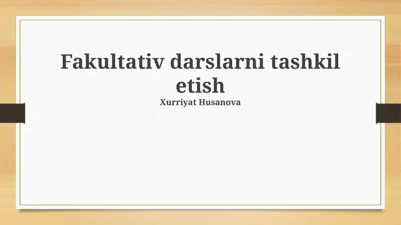 Baholash va Takomillashtirish 1