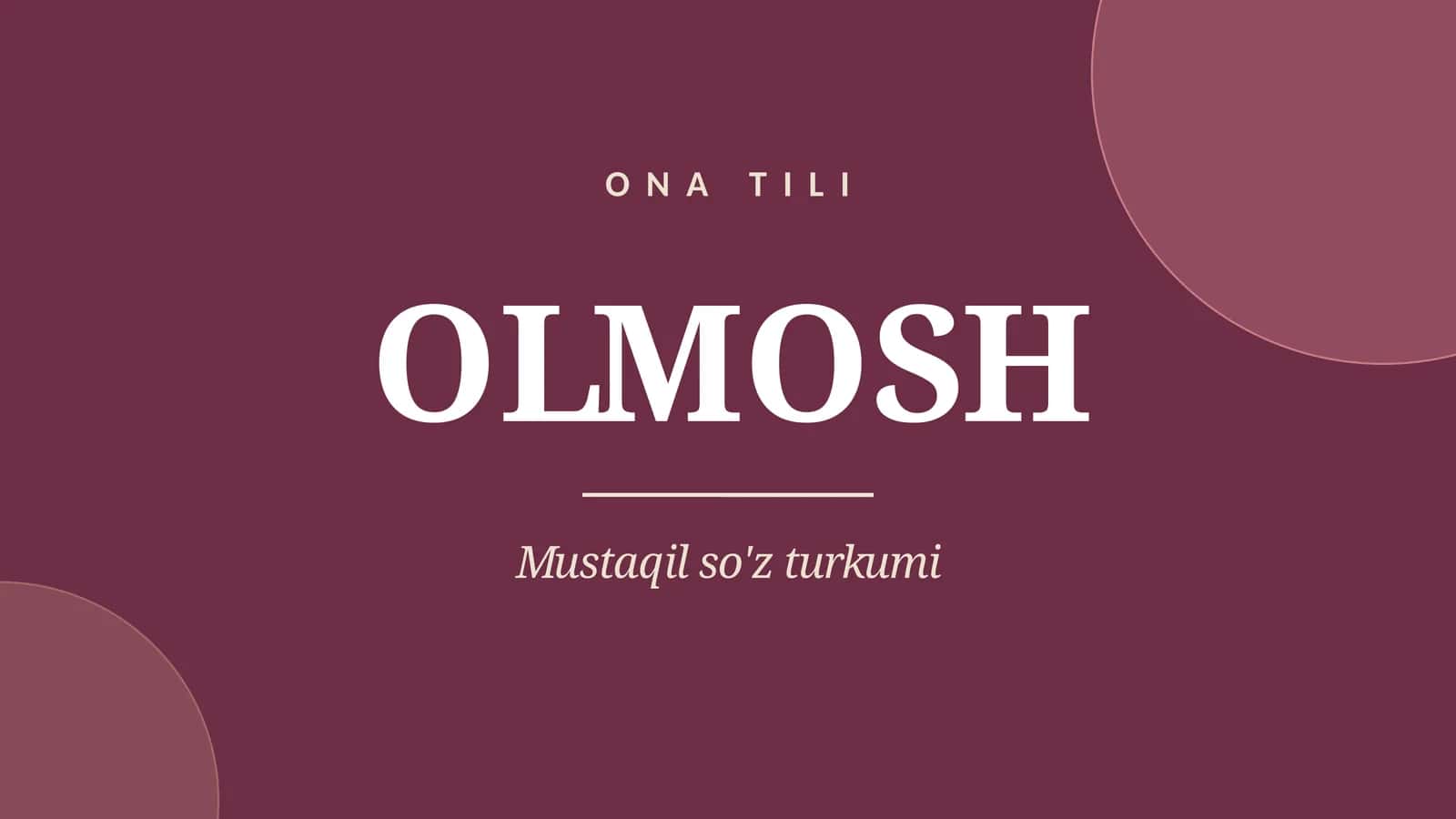 Olmosh 1