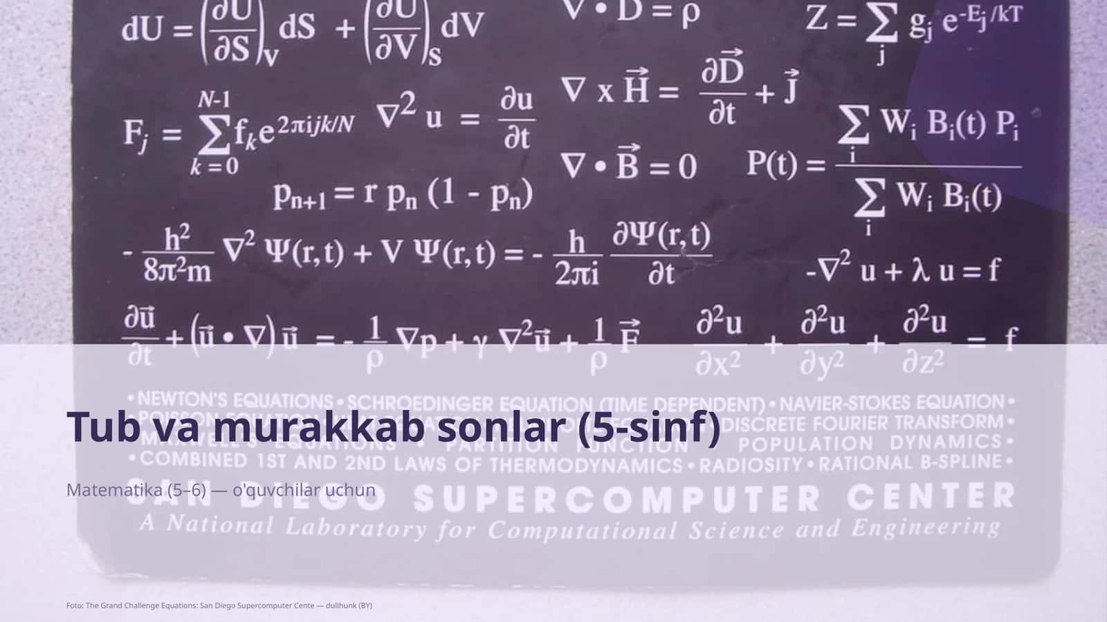 Tub va murakkab sonlar (5-sinf) 1