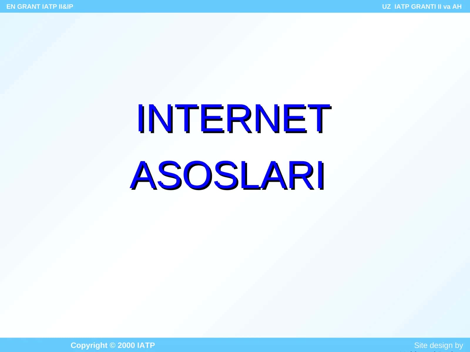 INTERNET ASOSLARI 1