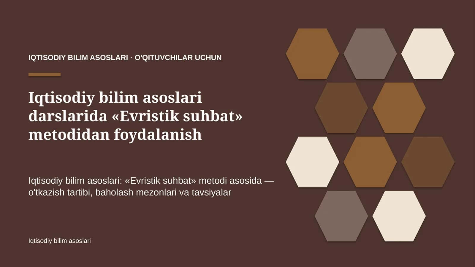 iqtisodiy bilim asoslari darslarida evristik suhbat metodidan foydalanish 6806 1