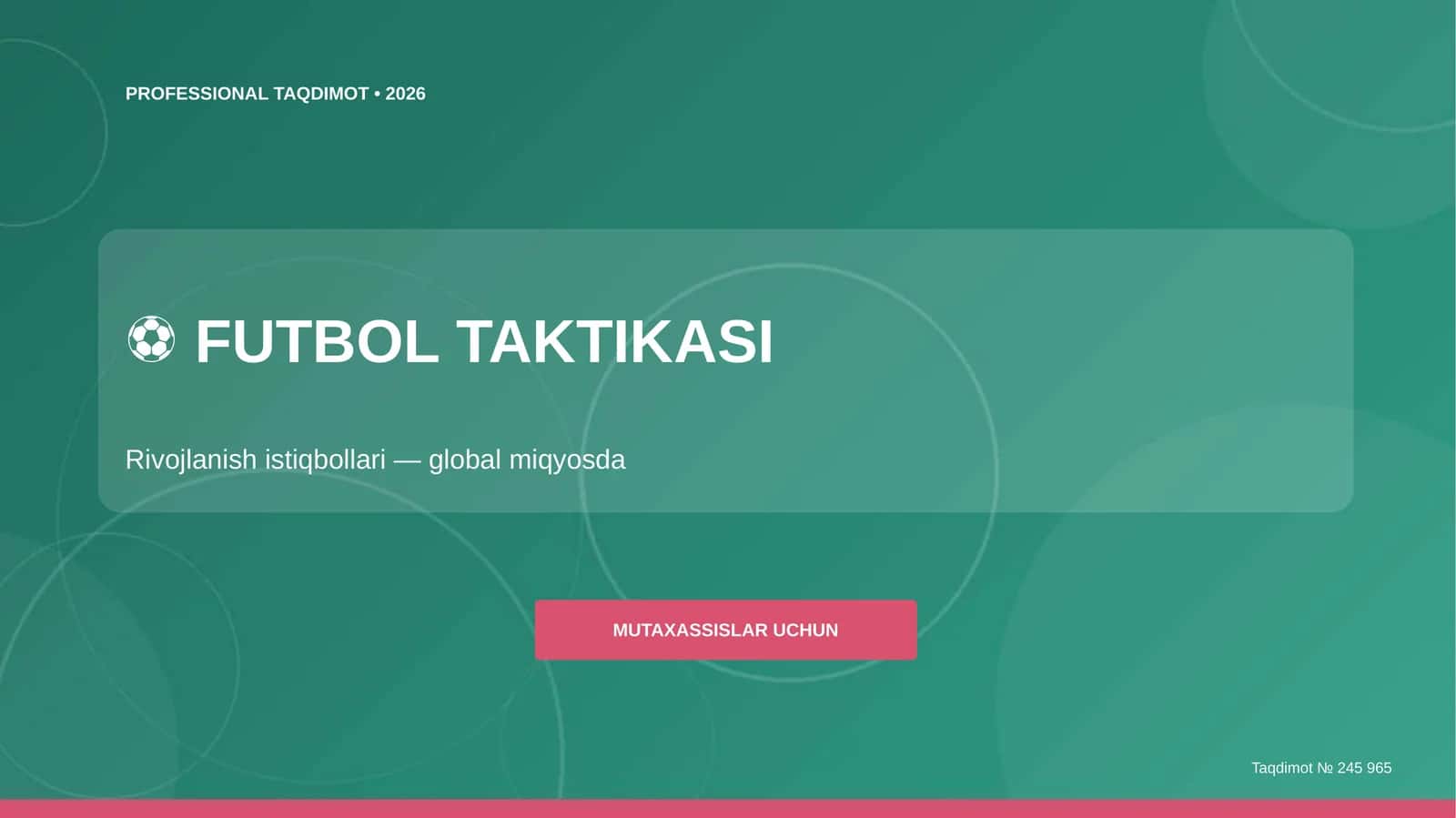 Futbol Taktikasi 1