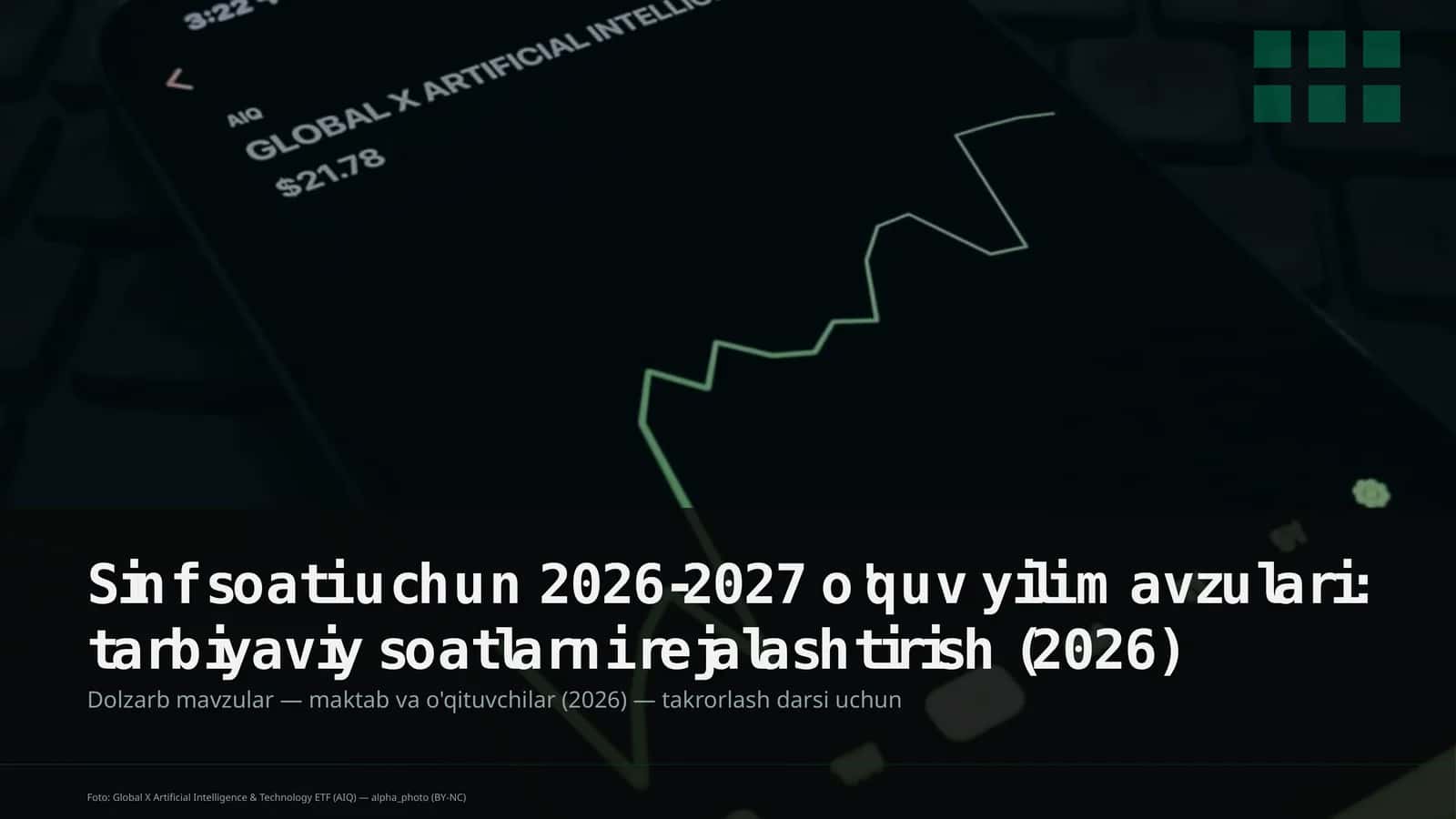Sinf soati uchun 2026-2027 o'quv yili mavzulari: tarbiyaviy soatlarni rejalashtirish 1